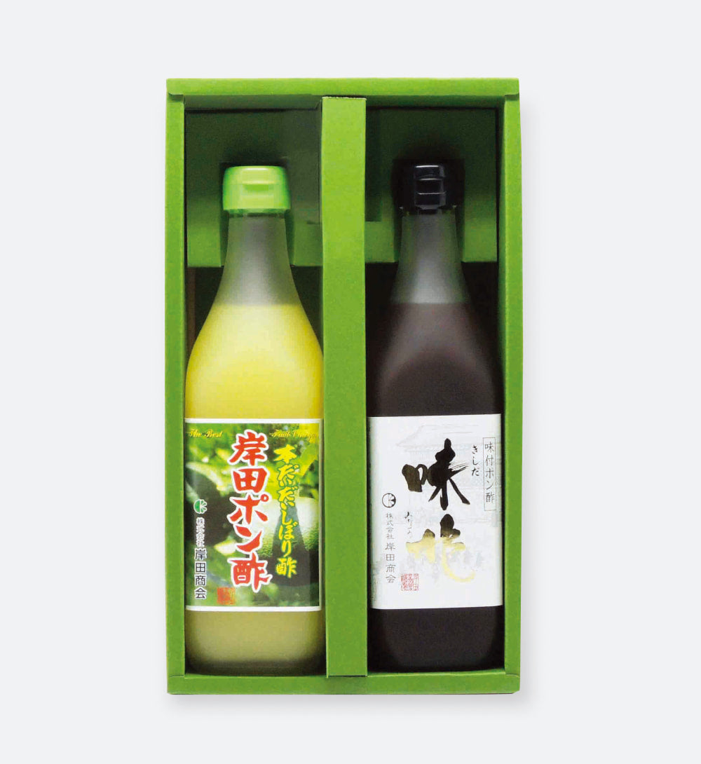 本だいだい しぼり酢と味兆のセット 500ml×2本